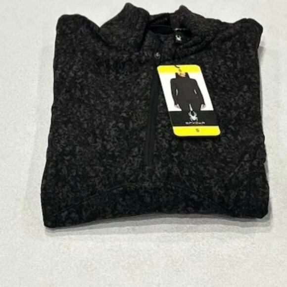 Spyder Ladies' Fleece Printed Half Zip Black/gray Women's - Picture 6 of 6